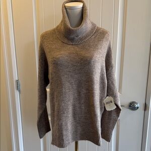 Altar'd State Taupe Turtleneck Sweater